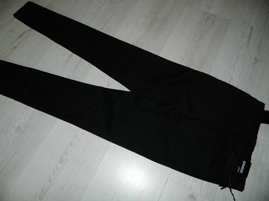 Goodies jeans czarne spodnie rurki roz 34