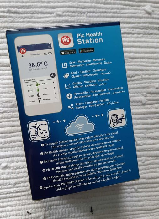 PIC Termometr douszny na podczerwień Bluetooth Thermo Diary Ear