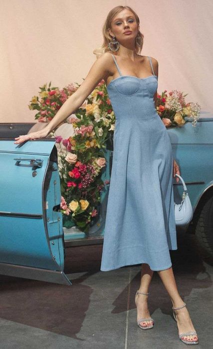 Трендовий сарафан з деніму від Gepur S