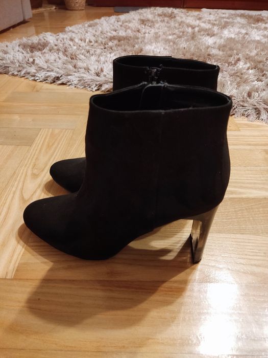 Czarne botki r. 39