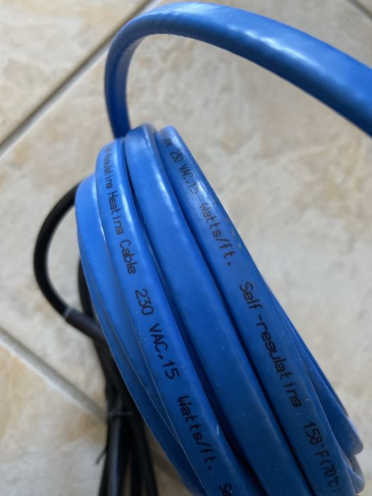 Cabo de aquecimento elétrico para tubos (antigelo) Ci-Fotto 9m