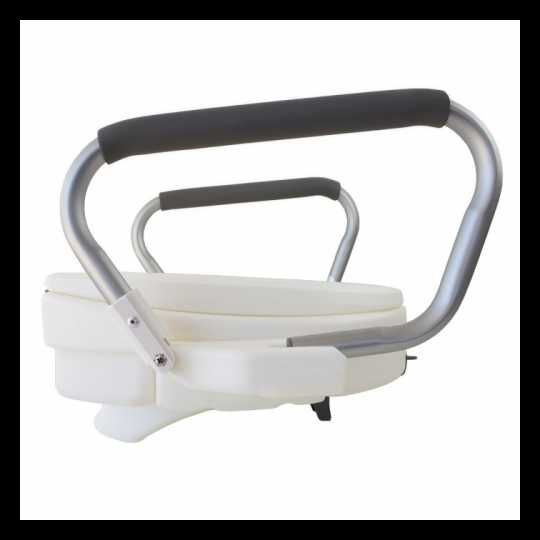 Elevador de sanita Guadiana com tampa, apoios de braços dobráveis