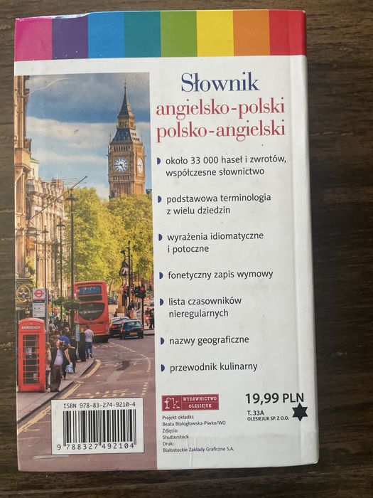 Slownik angielsko polski , polsko angielski 896 stron