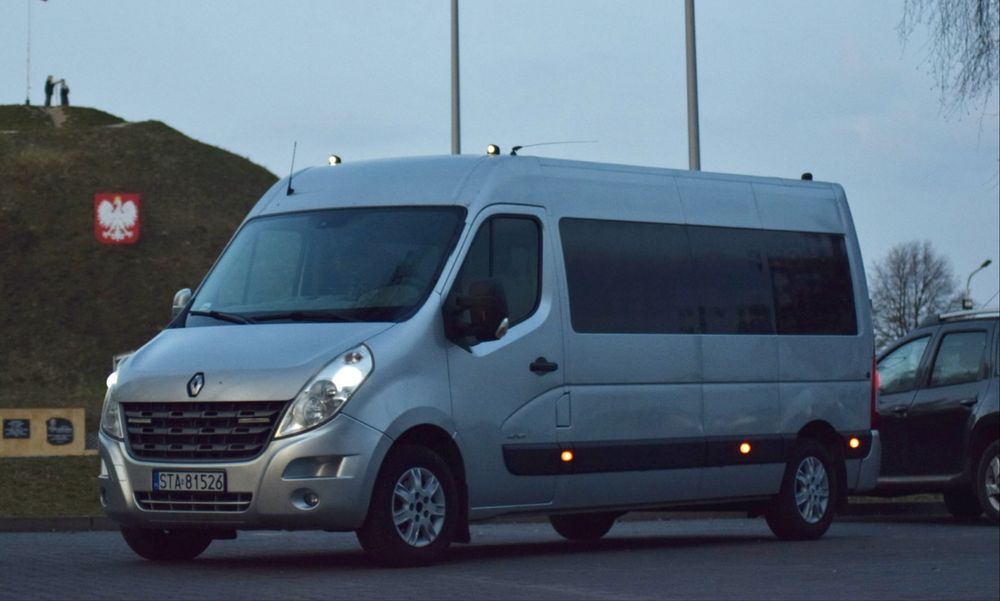Wynajem busa 9 osobowego z kierowacą. Transfery lotniskowe, wesela, przyjecia okolicznosciowe.