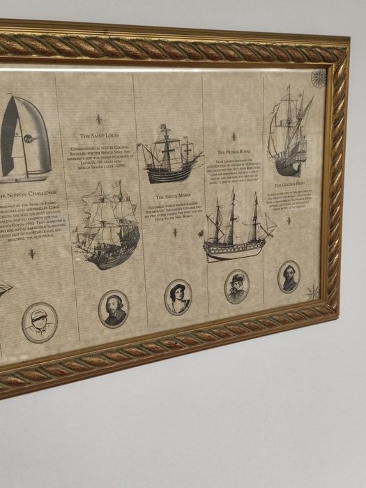 Quadro motivos Náuticos "Cognac Land"