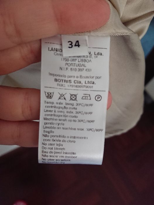 Vestido LANIDOR NOVO com etiqueta XS/S tam 34