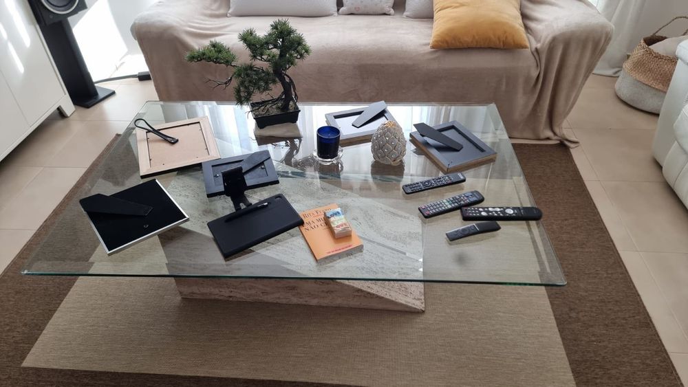 Mesa de centro (base em mármore)