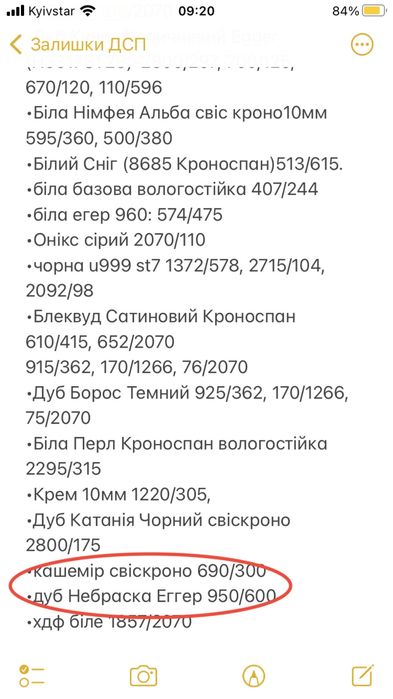 ДСП 18 Дуб Небраска, Кашемір
