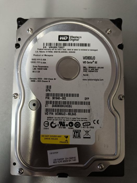 Dyski twarde 80GB 3.5