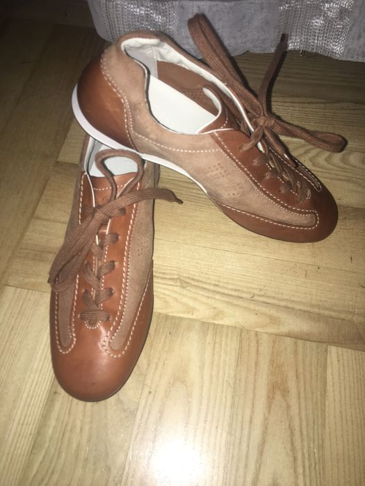 Nowe Hogan 36 buty brogsy trzewiki skorzane leather