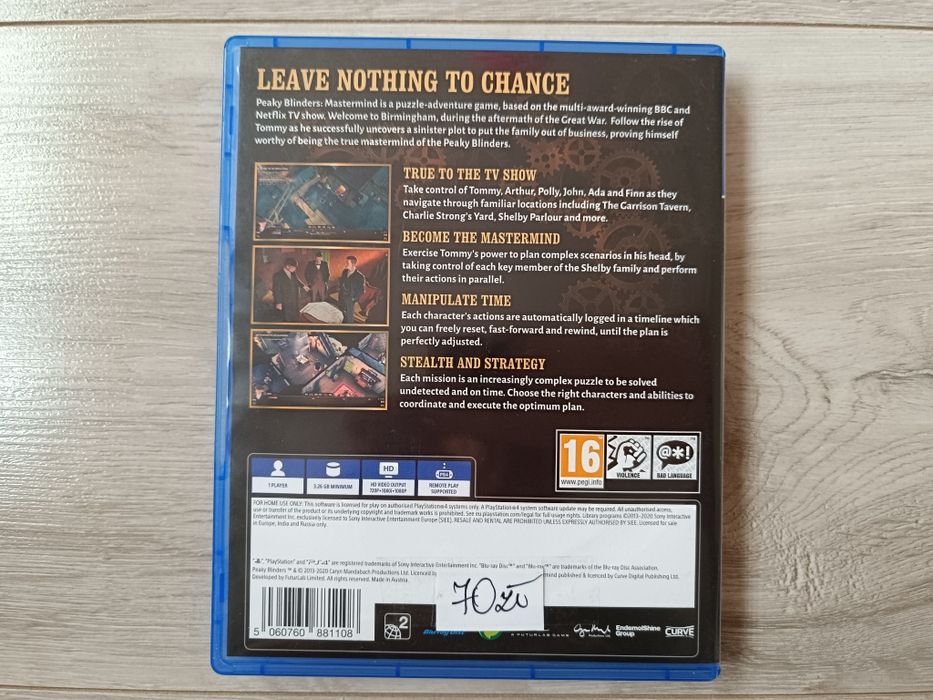 Gra PS4 - Peaky Blinders Mastermind