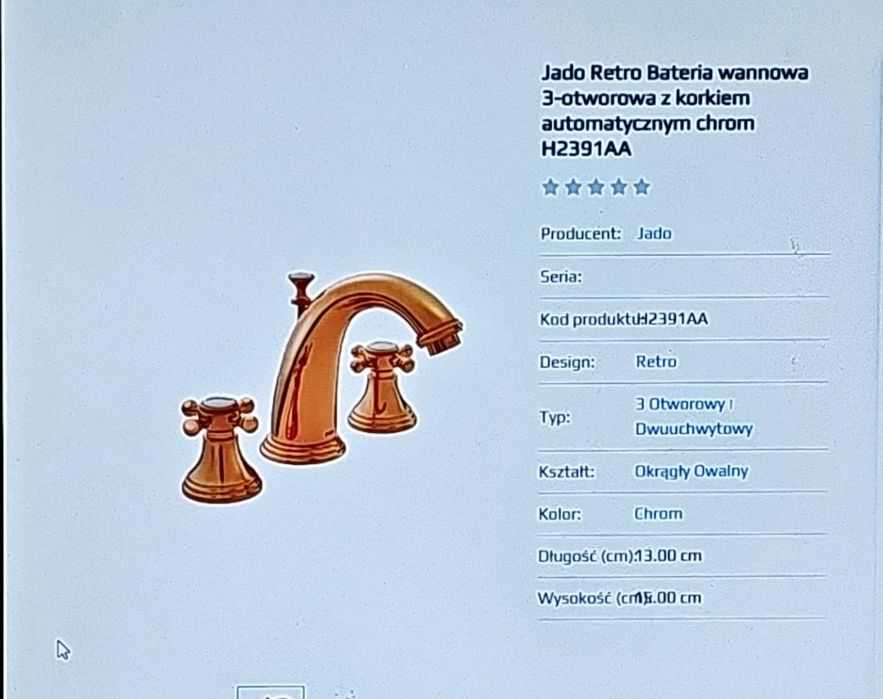 Jado bateria umywalkowa