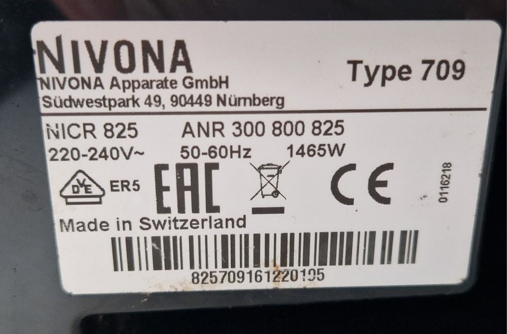 Ekspres do kawy NIVONA CafeRomatica 825