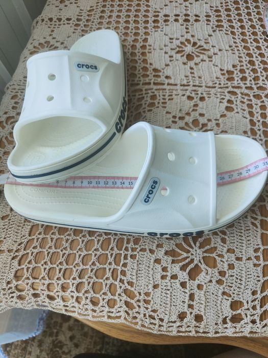 Klapki męskie crocs białe