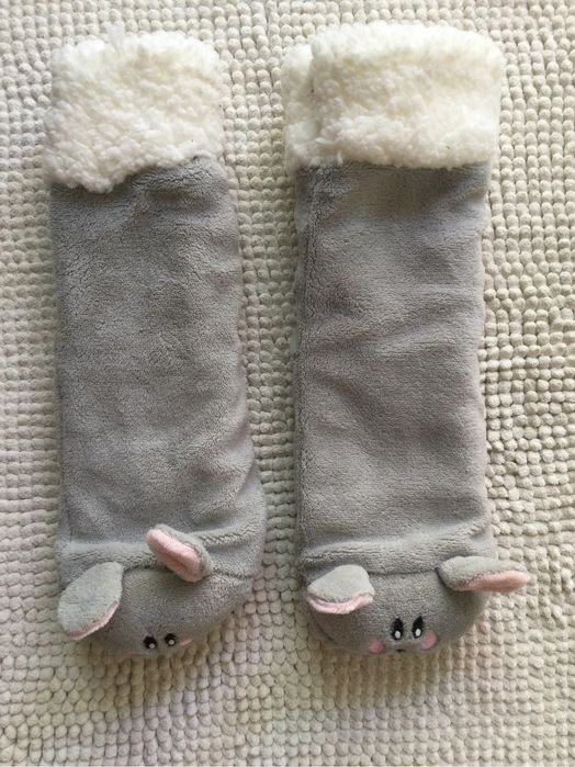 Meias/Pantufas Natura Coelho/Urso