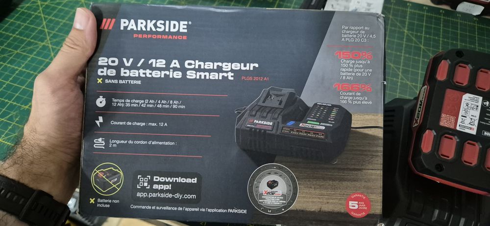 Carregador parkside 12 ah profissional