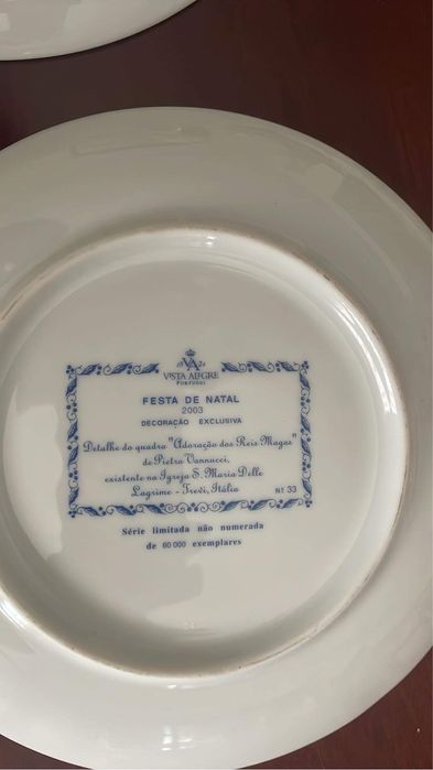 Pratos da Vista Alegre