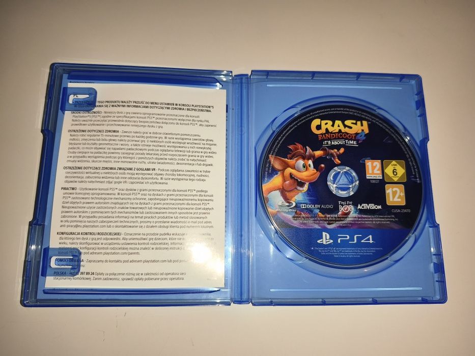 Gra Ps4 Crash Bandicoot 4 gry PlayStation 4 Lego Sonic Smerfy WRC