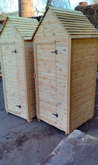 Дачні туалети, дерев'яні туалети, собачі будиночки