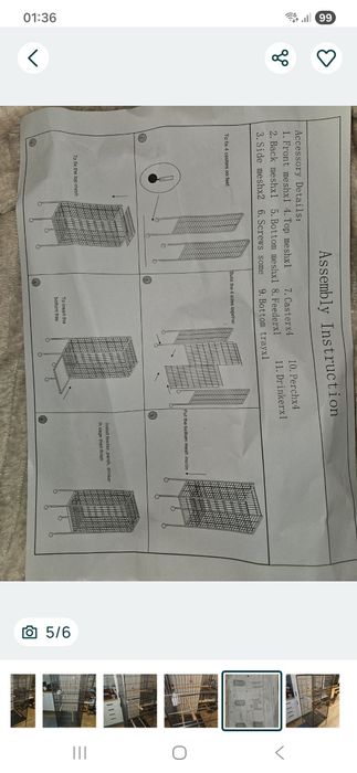 Klatka dla papugi kanarka 146cm NOWA