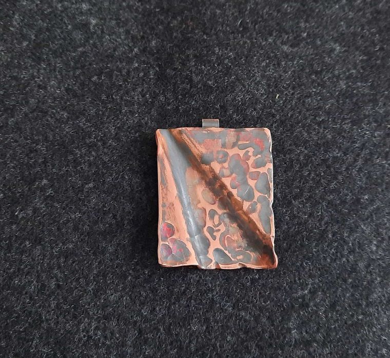 Wisiorek miedziany ręcznie wykonany