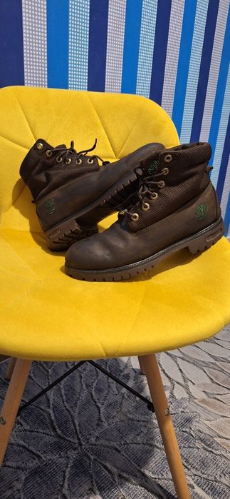 Buty zimowe trapery timberland 43 27,5cm skóra naturalna brązowe
