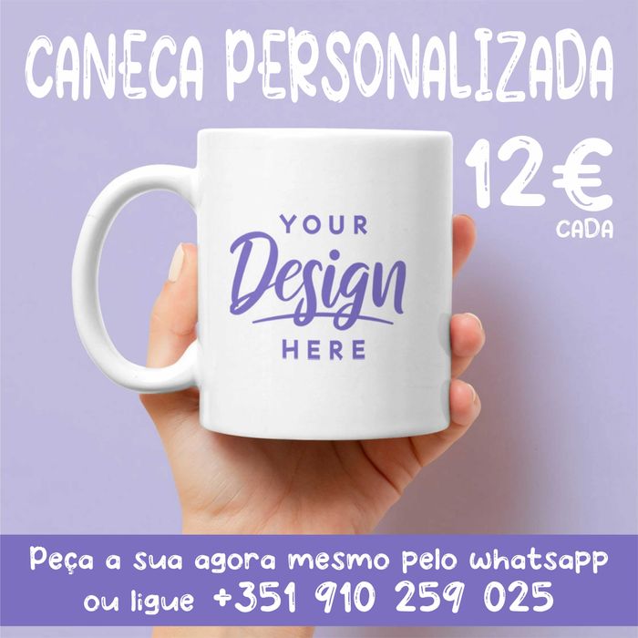 Caneca personalizada - PRESENTE, PROPAGANDA, DECORAÇÃO