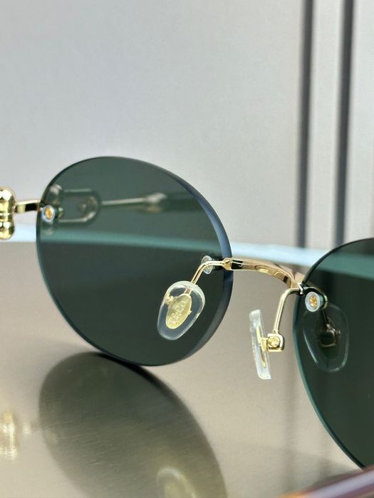 Сонцезахисні окуляри Tiffany & Co TF3104D безоправні овальні золоті жіночі оригінал