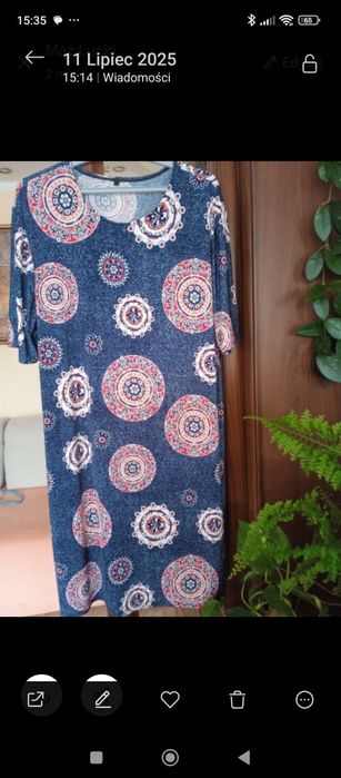Sukienka letnia  rozmiar 52