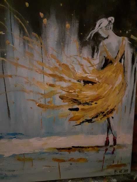 Sprzedam obrazy malowane akrylem.