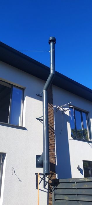 Димоходи з нержавійки,димохід,труба нержавійка,монтаж комену труба ral