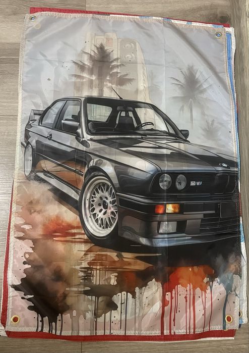 банер плакат постер авто бмв jdm