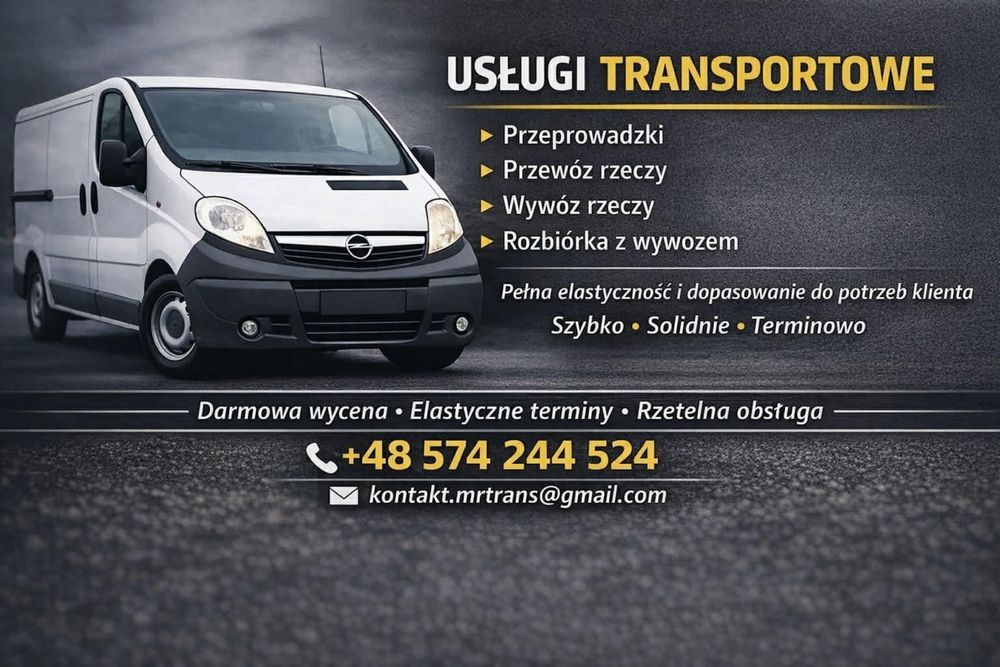 Usługi Transportowe Rozbiórka Demontaż Przewóz Przeprowadzki Transport