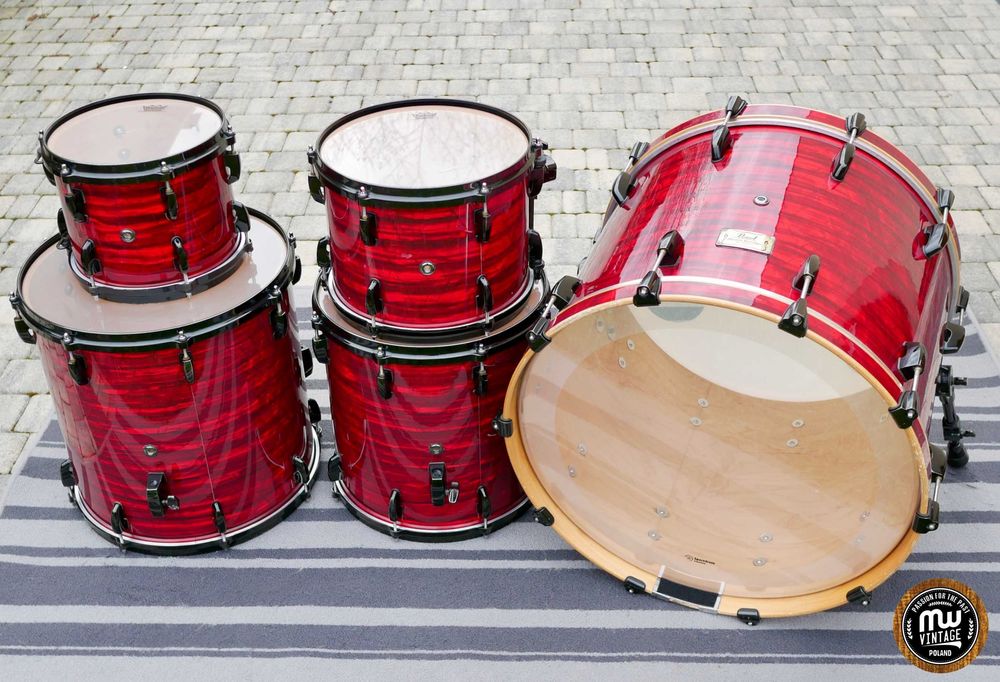 ‼️ Perkusja Pearl Masters Retrospec MSX 22”, 10", 12", 14", 16” Red Onyx ‼️