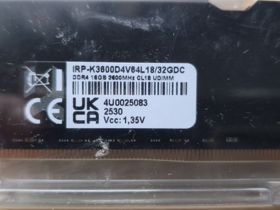NOWY RAM Goodram IRDM PRO 32 GB (2 x 16 GB), DDR4, 3600 MHz, CL18 - Zaplombowany!