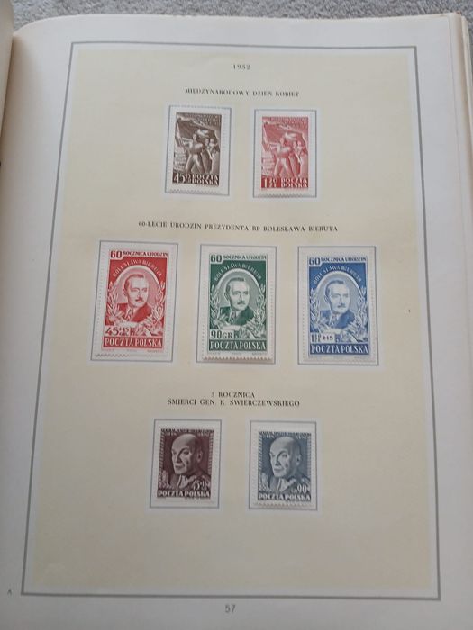 Album do znaczków pocztowych PRL - wyd.1955r.
