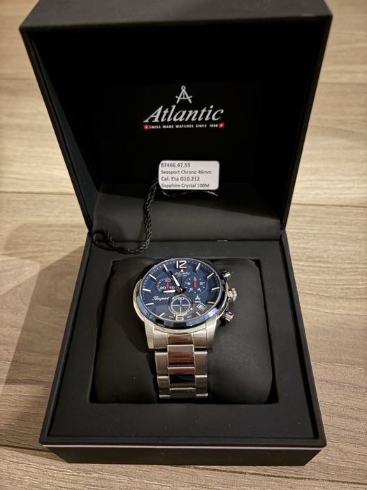 Годинник Atlantic Seasport Chrono 46mm, ідеальний стан