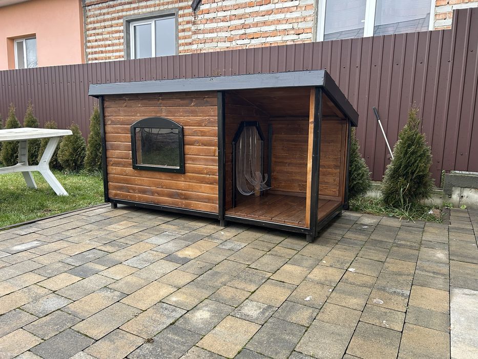 Утеплена будка для собаки буда собача велика собакам