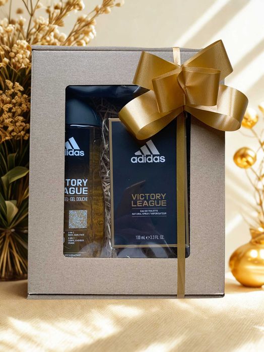 Zestaw kosmetyków męskich Adidas woda toaletowa+deo 150ml+ żel