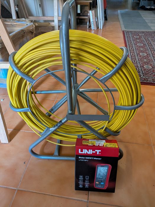 Uni t UT 763 PV novo + Guia fita de fibra de vidro 130 m