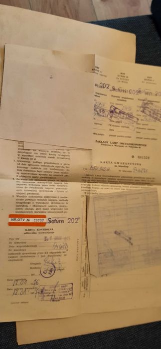 stara instrukcja unitra plus schemat i inne telewizor saturn 202