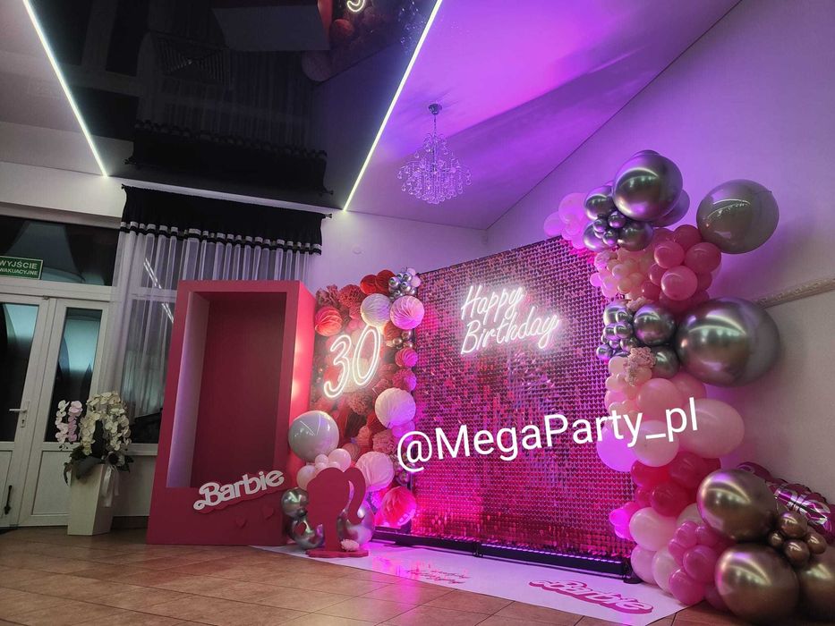Ścianka balonowa, strefa foto, dekoracje firmowe