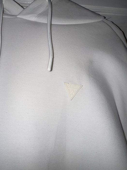 Guess bluza z kapturem i logowaną taśmą
