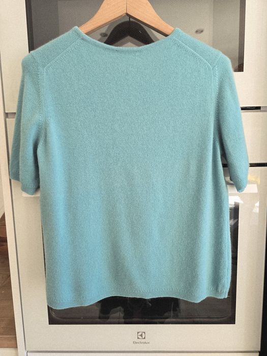 Sweter kaszmirowy damski 42 Marks&Spencer wełniany jesień puszysty