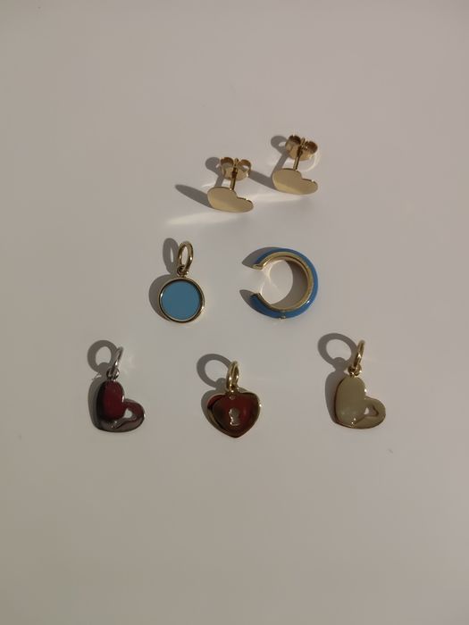 Каф - жовте золото 585 проби, емаль, фіаніт. Ювелірний бренд "Love You jewelry house". Є паспорт виробу