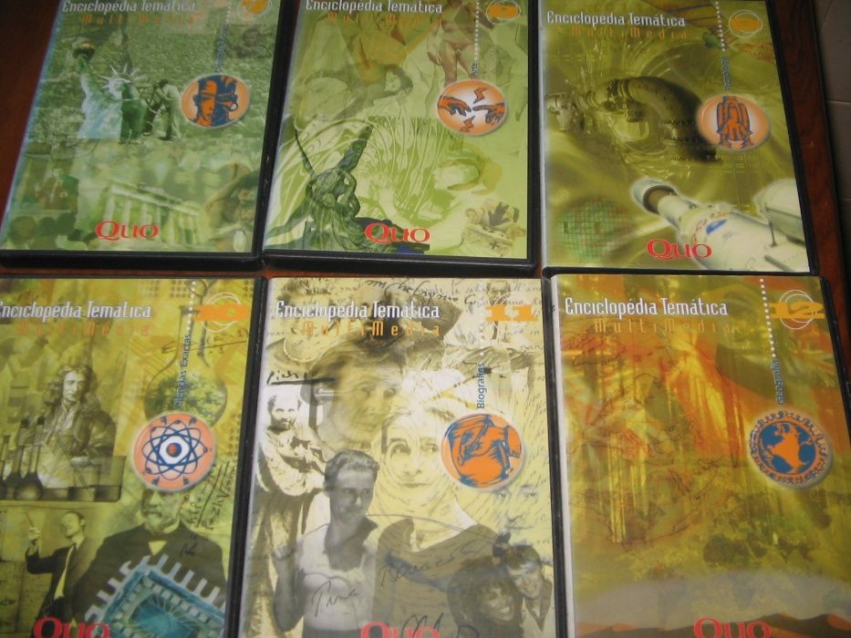 Enciclopédia Temática Multimédia (12 CDs Rom) diversos temas