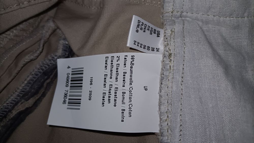 Plus size eleganckie spodnie bawełniane Ulla Popken