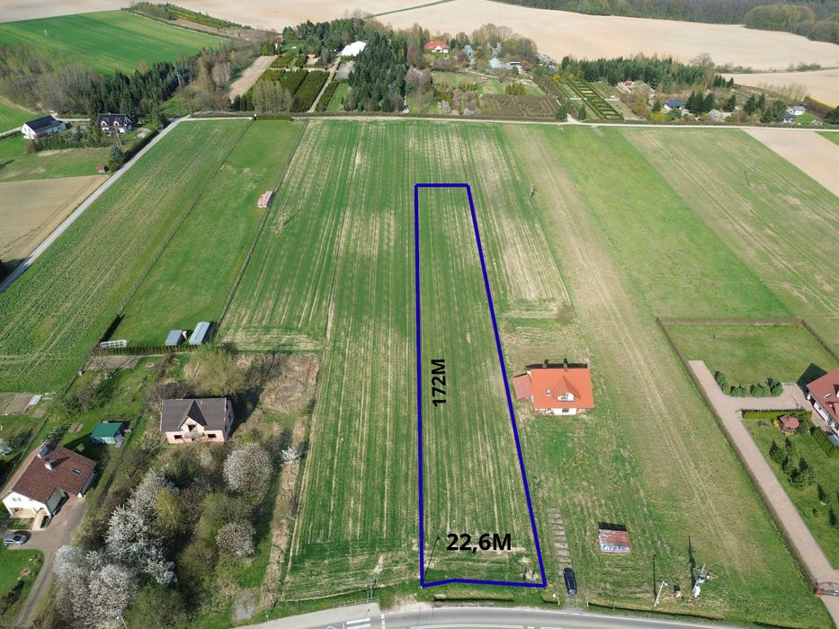 Działka 39 ar pod Krakowem - Gmina Zabierzów, Brzoskwinia