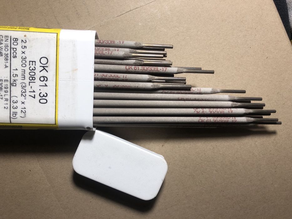 Лучшие электроды по пищевой нержавейке ESAB  OK 61.30.Швеция