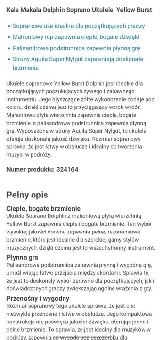 Ukulele sopranowe Makala